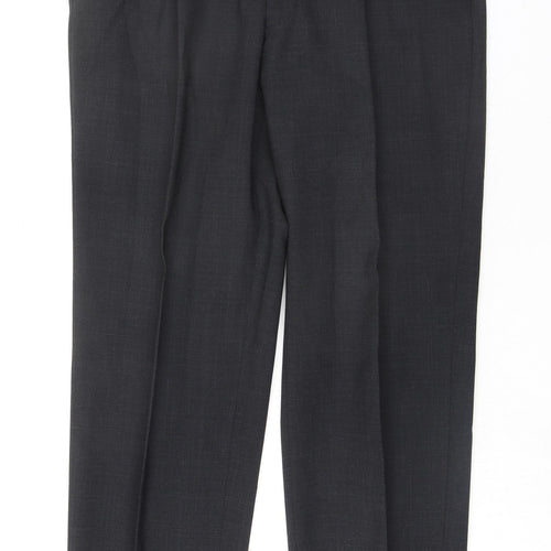 Marks and Spencer Mens Grey Polyester 2 Piece Suit Trousers Size 34 Regular