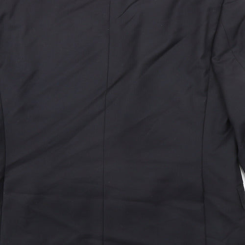 Autograph Mens Black Wool Jacket Suit Jacket Size 38 Regular