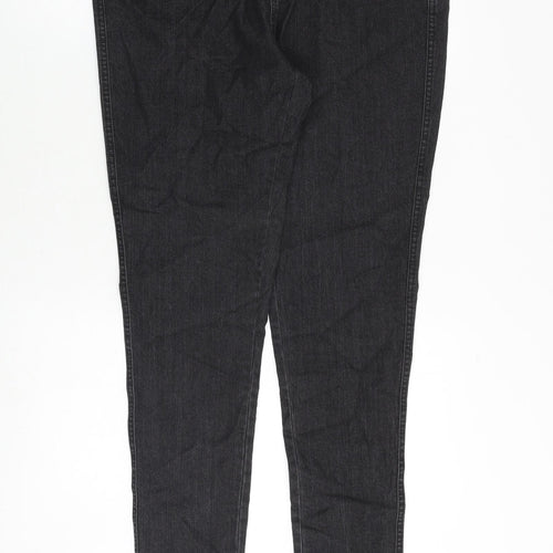 Mia Moda Womens Grey Cotton Skinny Jeans Size 16 Regular