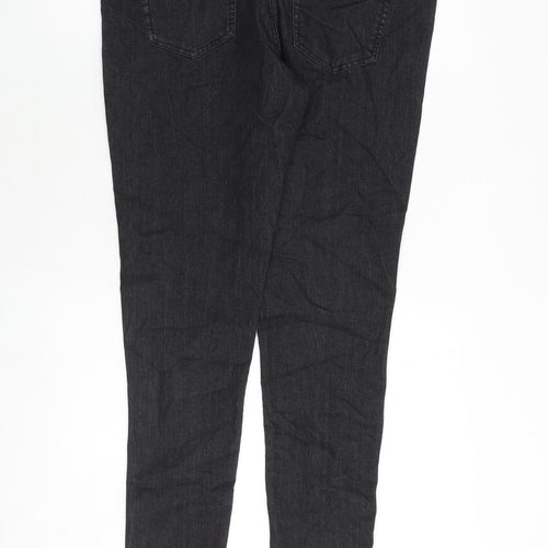 Mia Moda Womens Grey Cotton Skinny Jeans Size 16 Regular