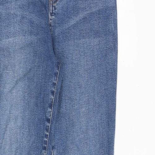 Denim & Co. Boys Blue Cotton Skinny Jeans Size 10-11 Years Slim Zip