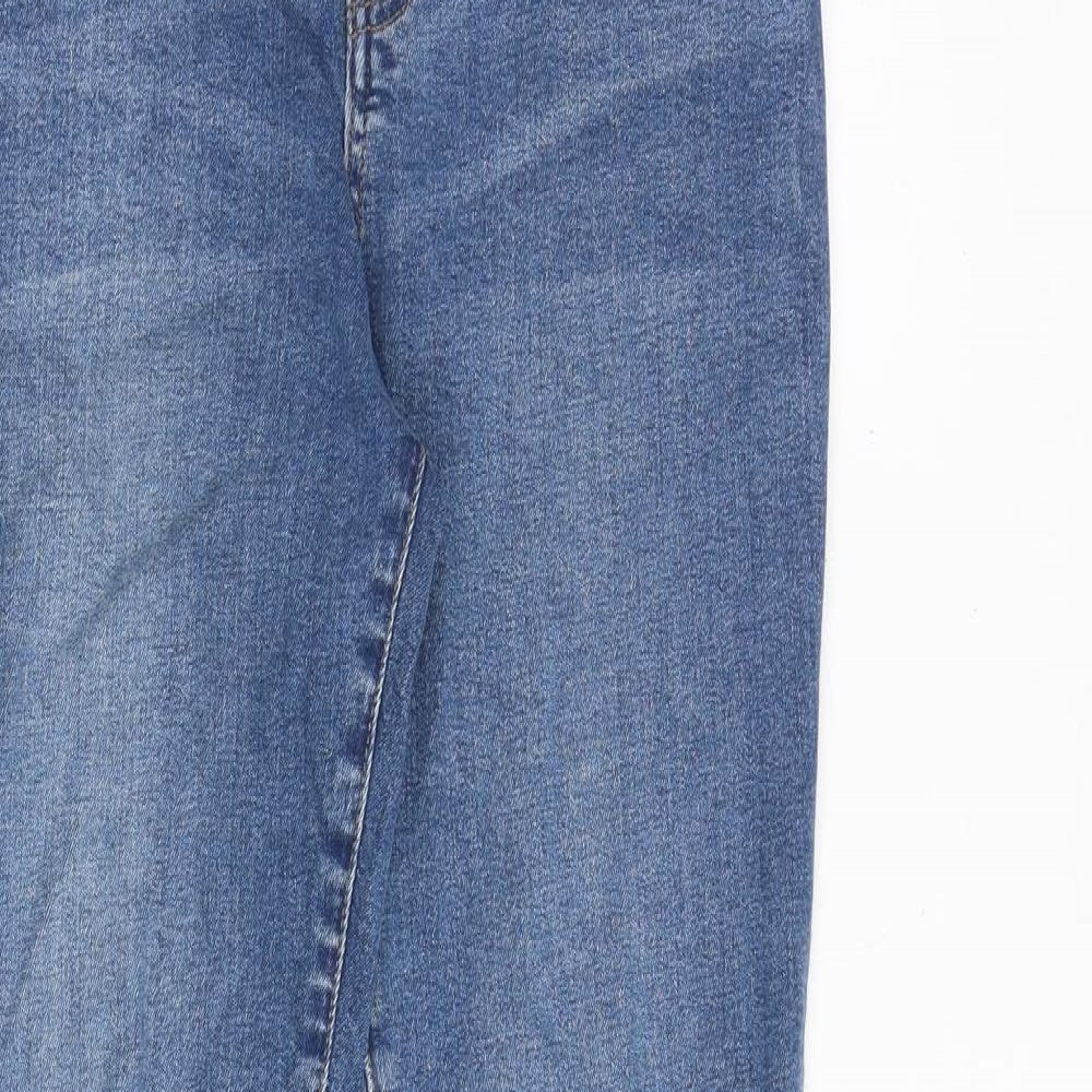 Denim & Co. Boys Blue Cotton Skinny Jeans Size 10-11 Years Slim Zip