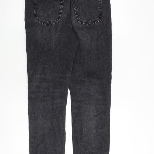 River Island Mens Grey Cotton Skinny Jeans Size 30 in L32 in Regular Button