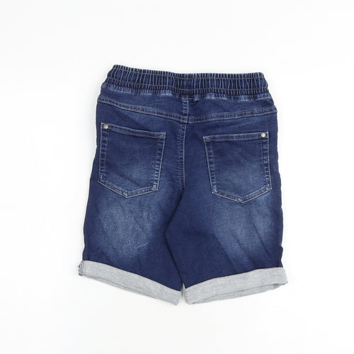 George Boys Blue Cotton Bermuda Shorts Size 11-12 Years Regular