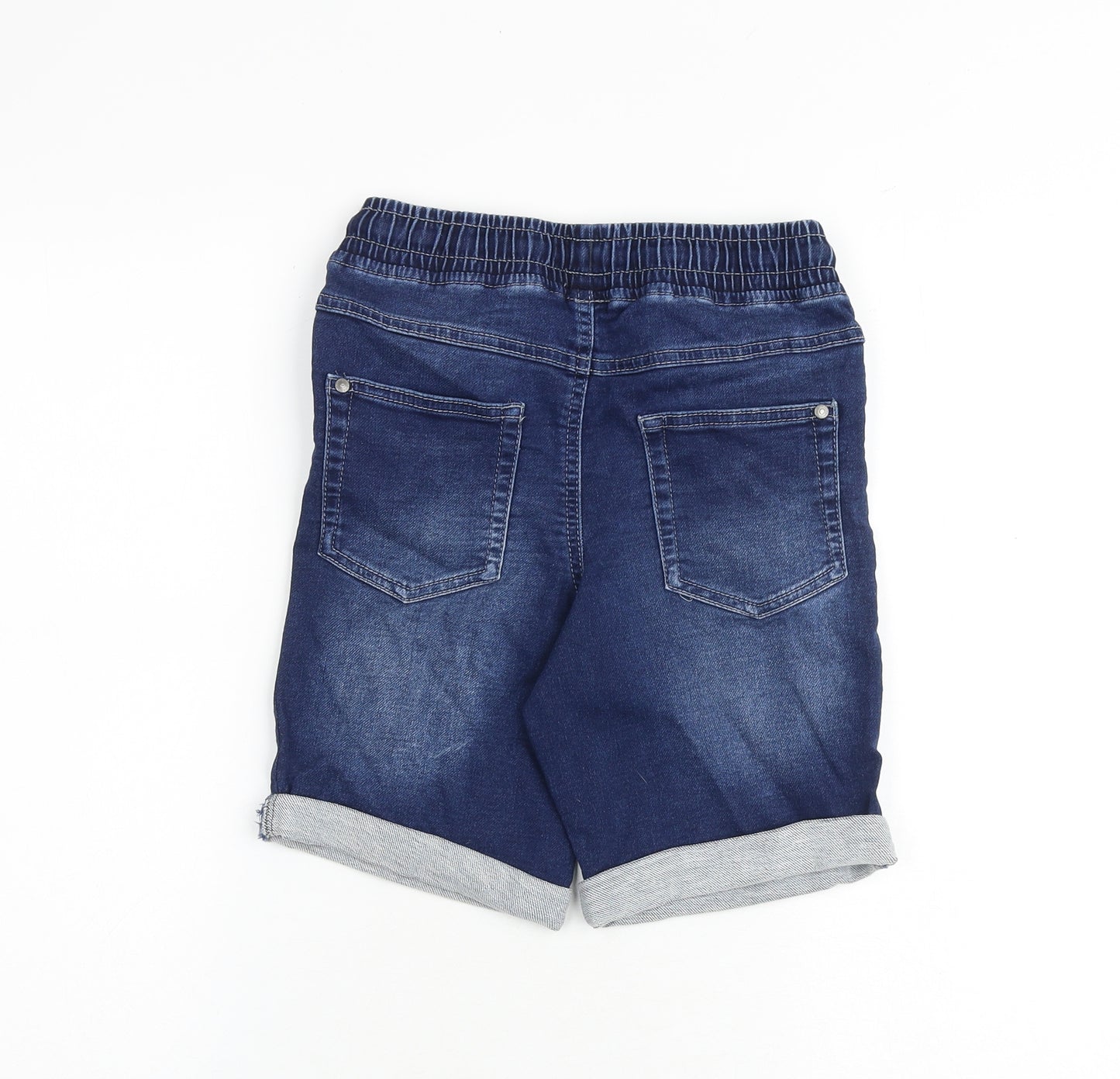 George Boys Blue Cotton Bermuda Shorts Size 11-12 Years Regular