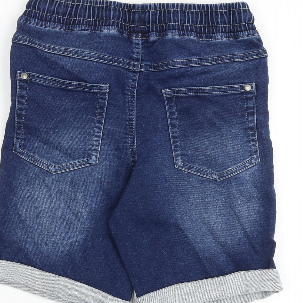George Boys Blue Cotton Bermuda Shorts Size 11-12 Years Regular