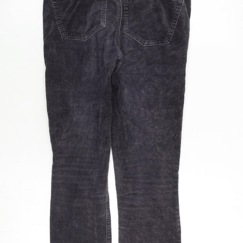 Gap Womens Grey Cotton Trousers Size 25 in Slim Zip