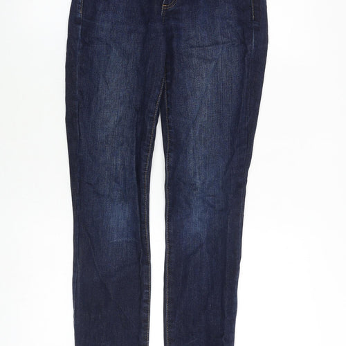 Gap Womens Blue Cotton Skinny Jeans Size 26 in Relaxed Zip