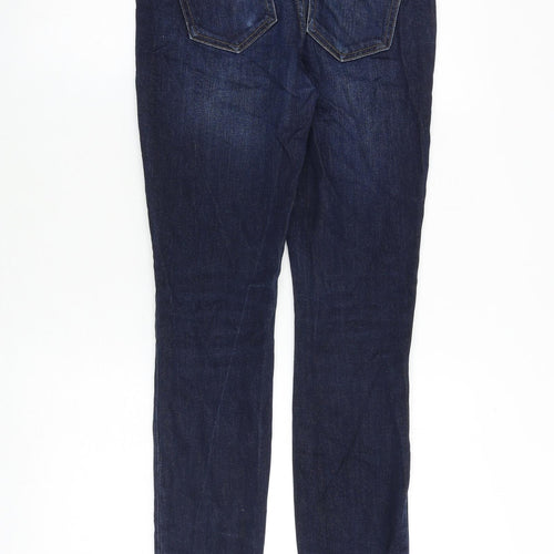 Gap Womens Blue Cotton Skinny Jeans Size 26 in Relaxed Zip