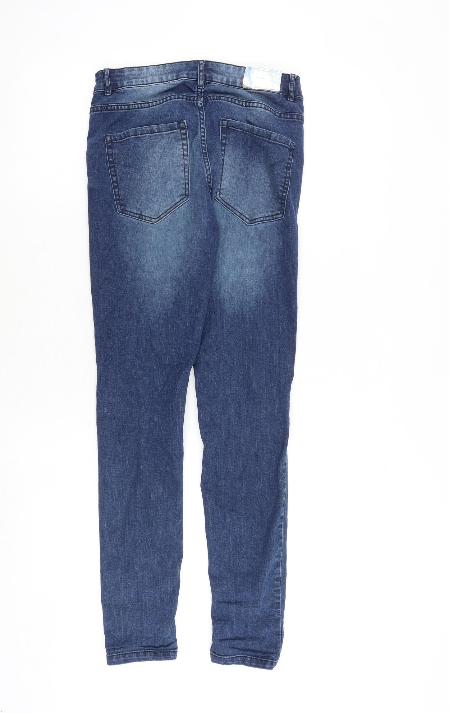 ESMARA Womens Blue Cotton Skinny Jeans Size 10 Slim Zip