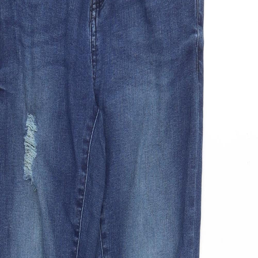 ESMARA Womens Blue Cotton Skinny Jeans Size 10 Slim Zip