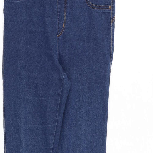 Denim & Co. Womens Blue Cotton Jegging Jeans Size 12 Regular