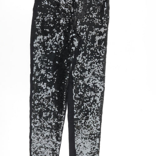 Topshop Womens Black Cotton Skinny Jeans Size 26 in L30 in Regular Zip