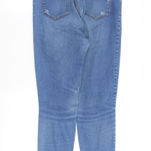 /Denim Womens Blue Cotton Skinny Jeans Size 12 Regular Zip