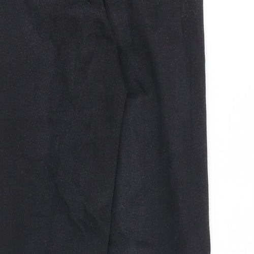Topshop Womens Black Cotton Skinny Jeans Size 25 in Regular Zip
