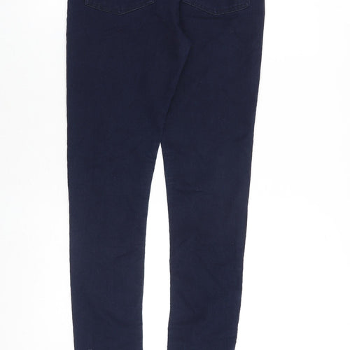 The Kooples Womens Blue Cotton Skinny Jeans Size L Regular Zip
