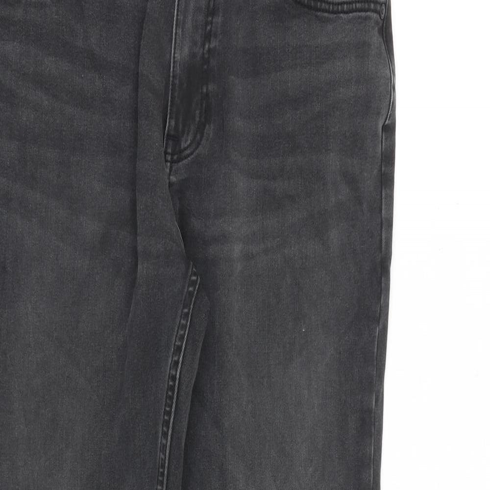 NEXT Mens Grey Cotton Straight Jeans Size 30 in Slim Zip