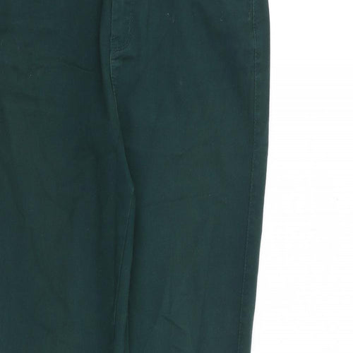 Denim & Co. Womens Green Cotton Skinny Jeans Size 8 L29 in Regular Zip