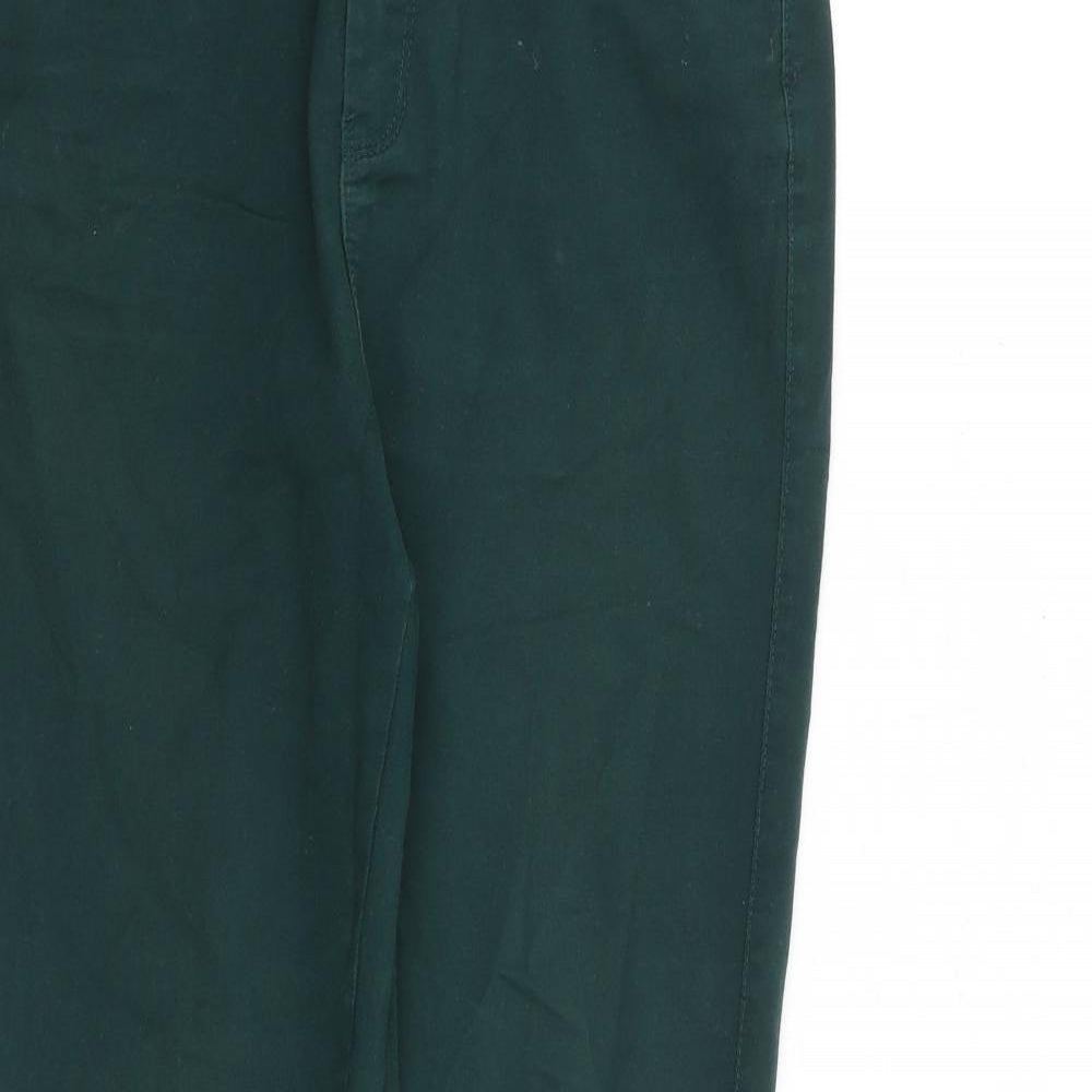 Denim & Co. Womens Green Cotton Skinny Jeans Size 8 L29 in Regular Zip