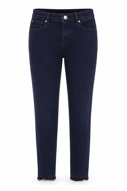 Front view of Gap women’s blue cotton jegging jeans, size UK 26, in, 28-inch leg regular zip