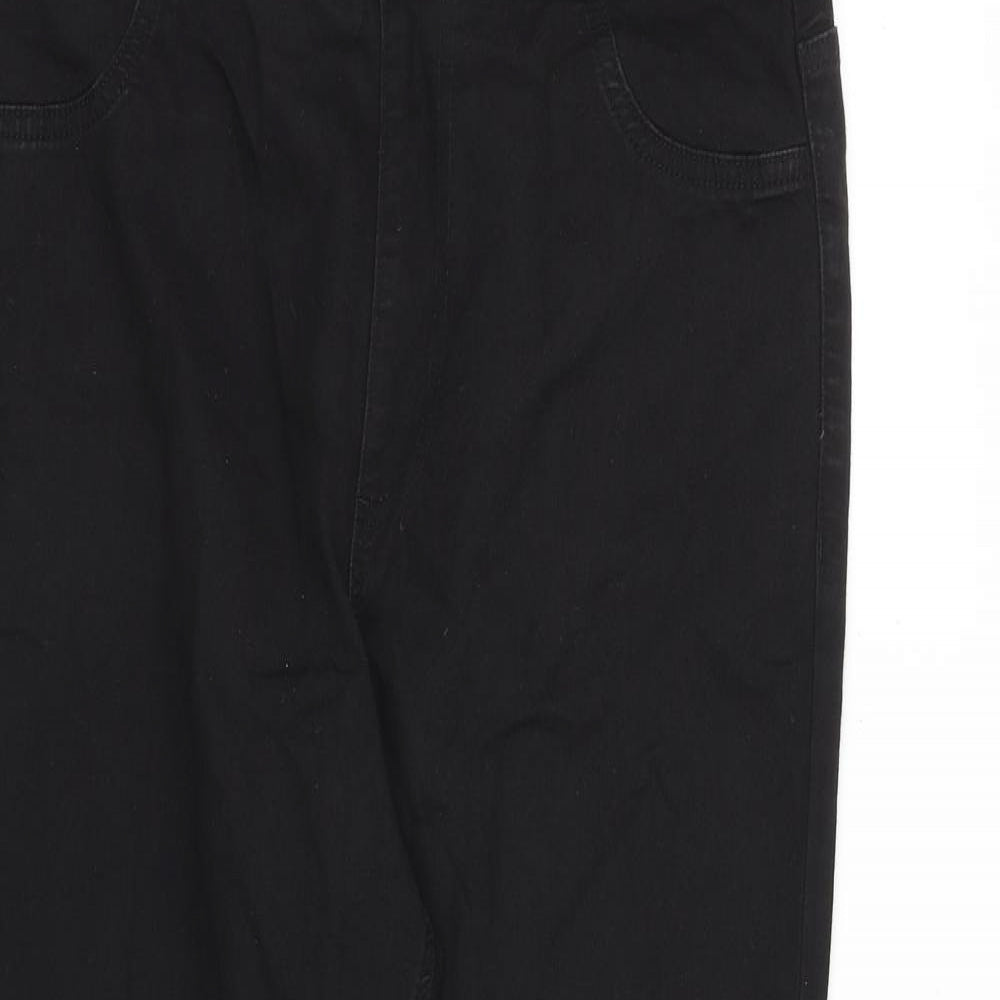 Marks and Spencer Womens Black Cotton Jegging Jeans Size 16 L28 in Regular