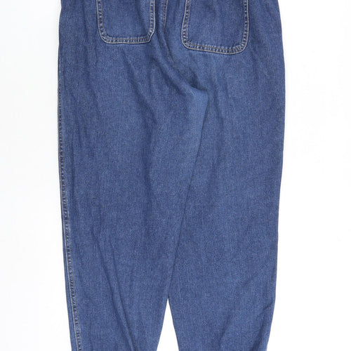 TU Womens Blue Cotton Jegging Jeans Size 14 L28 in Regular Drawstring