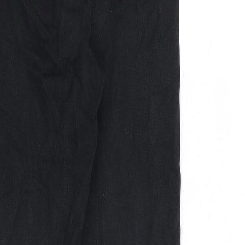 Levi's Womens Black Cotton Straight Jeans Size 25 in L27 in Regular Button