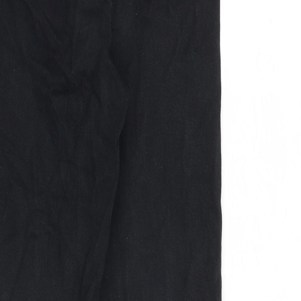 Levi's Womens Black Cotton Straight Jeans Size 25 in L27 in Regular Button