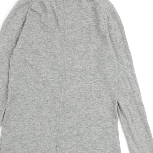 Gap Womens Grey V-Neck Nylon Cardigan Jumper Size XS