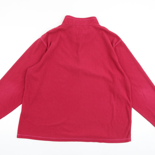 Regatta Womens Pink Polyester Pullover Sweatshirt Size 20 Zip