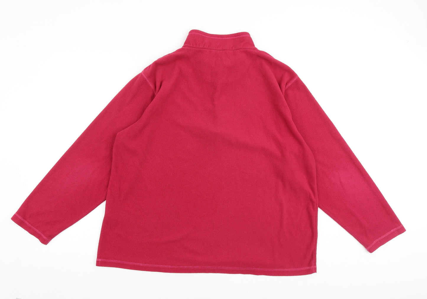 Regatta Womens Pink Polyester Pullover Sweatshirt Size 20 Zip