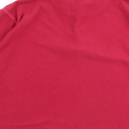 Regatta Womens Pink Polyester Pullover Sweatshirt Size 20 Zip