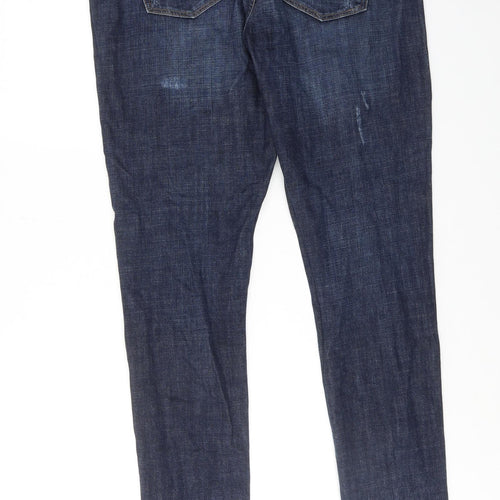Gap Mens Blue Cotton Skinny Jeans Size 34 in L32 in Regular Zip