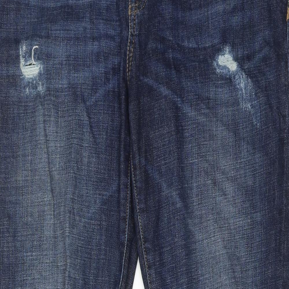 Gap Mens Blue Cotton Skinny Jeans Size 34 in L32 in Regular Zip