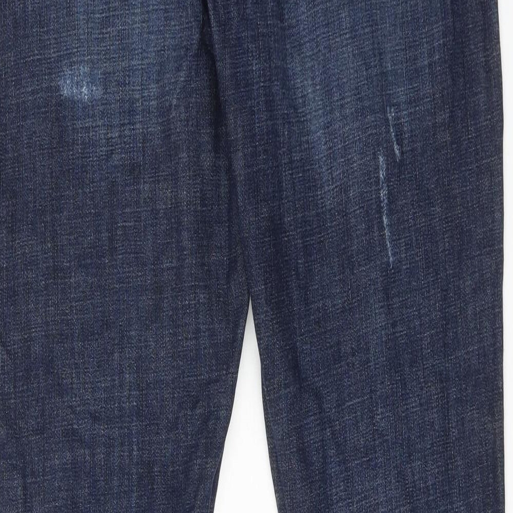 Gap Mens Blue Cotton Skinny Jeans Size 34 in L32 in Regular Zip