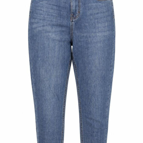 Don't think twice Womens Blue Cotton Tapered Jeans Size 10 Regular Zip