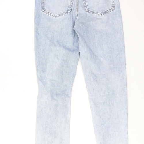 New Look Womens Blue Cotton Skinny Jeans Size 8 Regular Zip