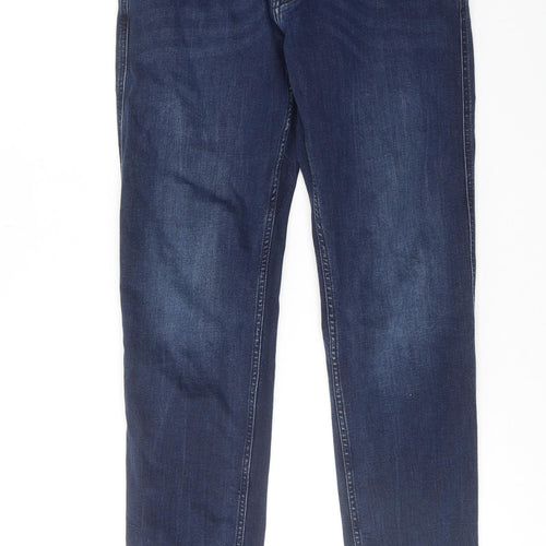 Replay Mens Blue Cotton Skinny Jeans Size 32 in Regular Zip