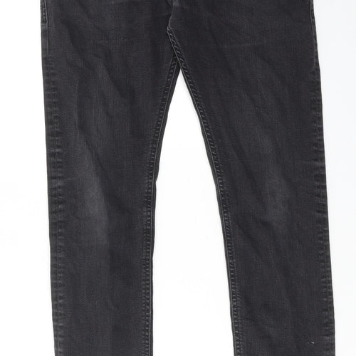 Diesel Mens Grey Cotton Skinny Jeans Size 30 in L32 in Regular Button