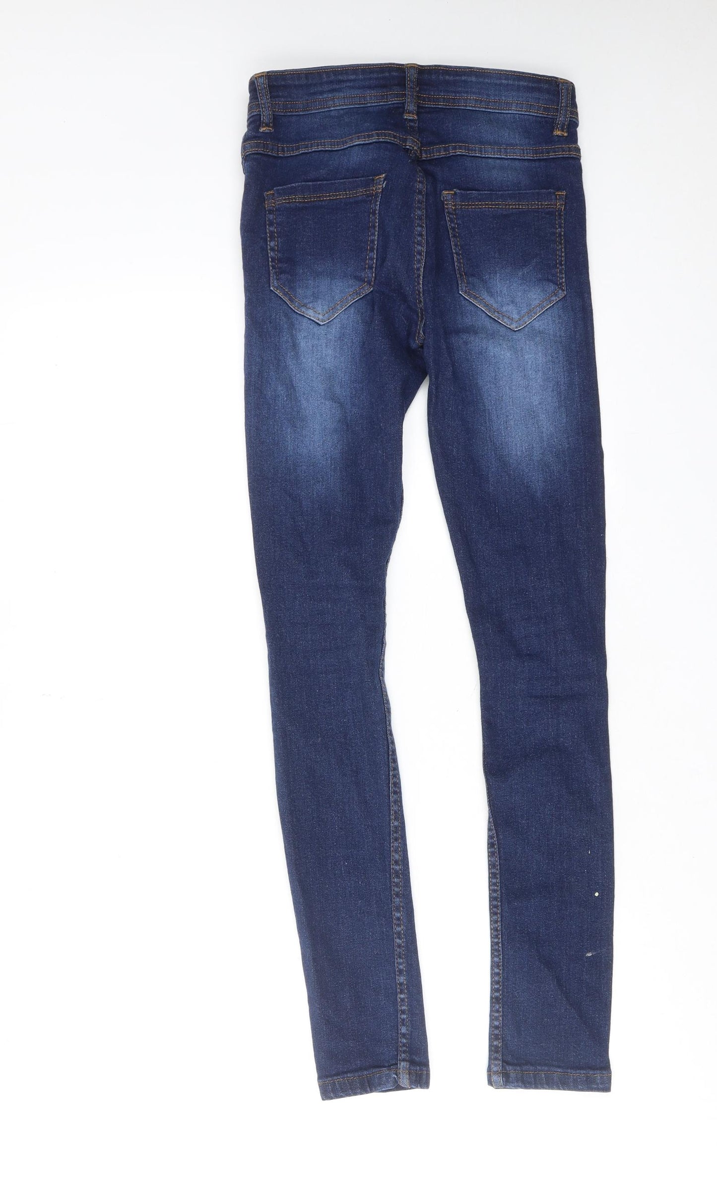 A2Z 4 KIDS Boys Blue Cotton Skinny Jeans Size 11-12 Years Regular Zip