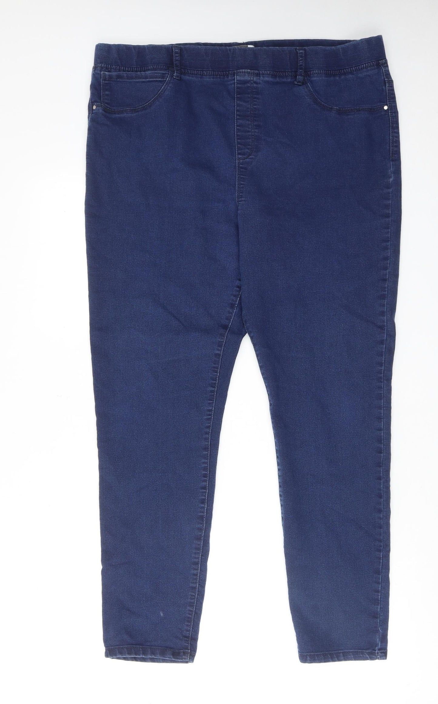 Pep&Co Womens Blue Cotton Jegging Jeans Size 22 Regular