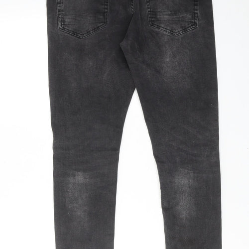 FSBN Mens Black Cotton Skinny Jeans Size 30 in L32 in Regular Zip
