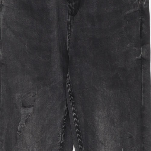 FSBN Mens Black Cotton Skinny Jeans Size 30 in L32 in Regular Zip