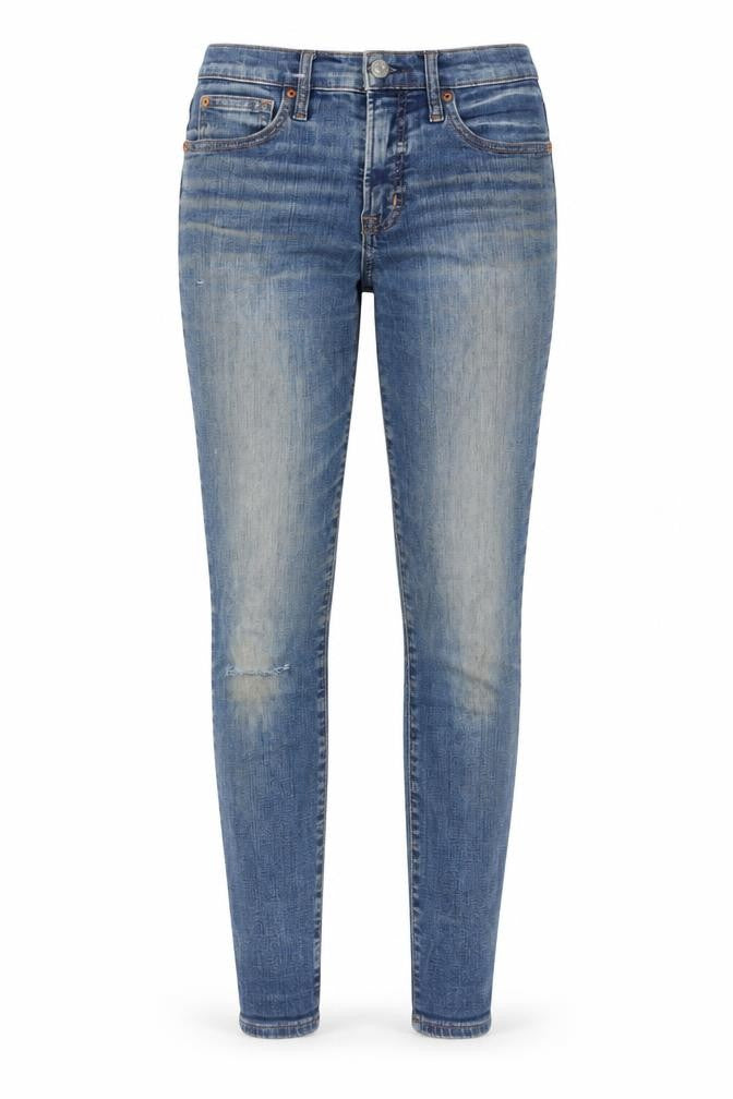 Gap Womens Blue Cotton Skinny Jeans Size 27 in Regular Zip