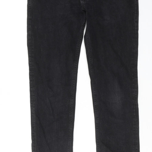 Produkt Mens Black Cotton Straight Jeans Size 33 in L32 in Slim Zip