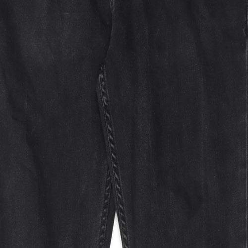 Topman Mens Black Cotton Skinny Jeans Size 34 in Regular Button