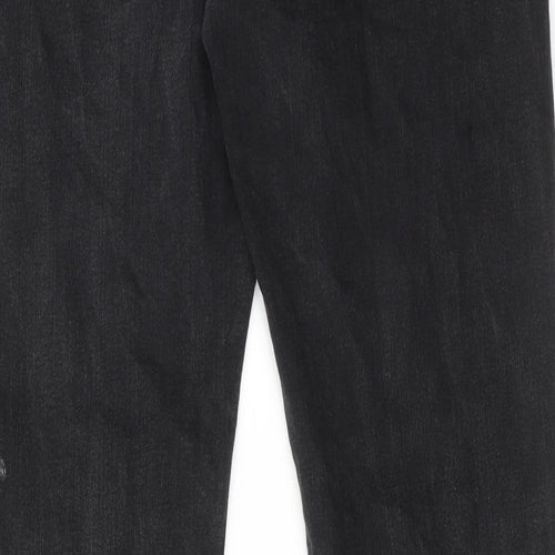 Topman Mens Black Cotton Skinny Jeans Size 34 in Regular Button