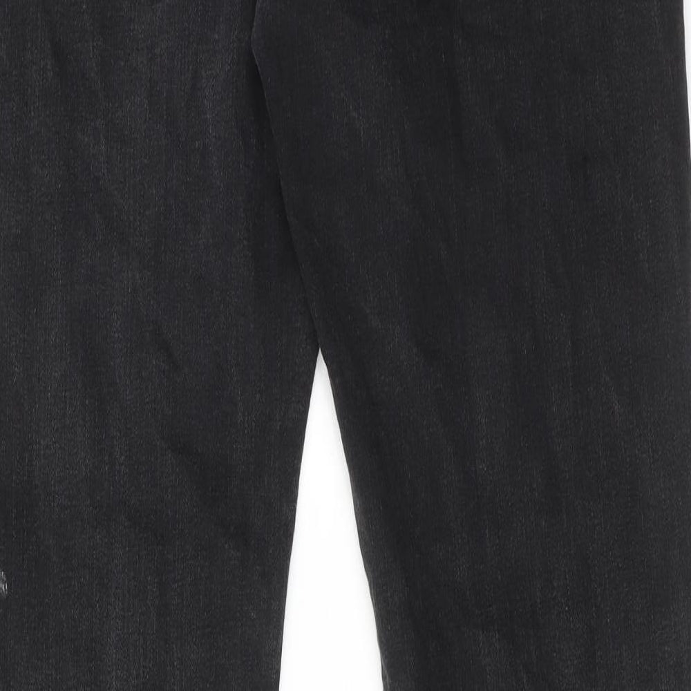 Topman Mens Black Cotton Skinny Jeans Size 34 in Regular Button