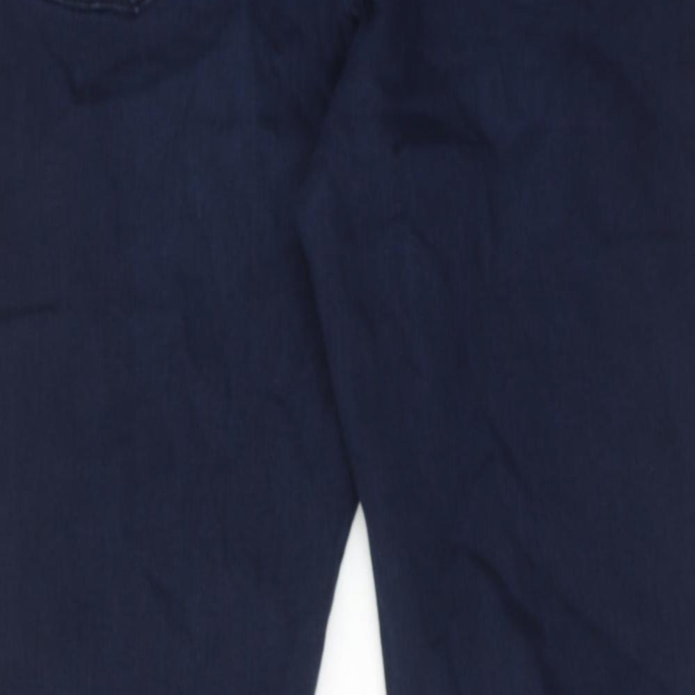 Marks and Spencer Womens Blue Cotton Skinny Jeans Size 20 Regular Zip