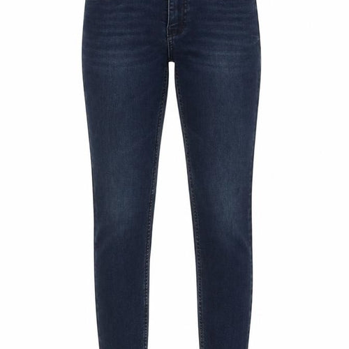 Marks and Spencer Womens Blue Cotton Skinny Jeans Size 6 Regular Zip